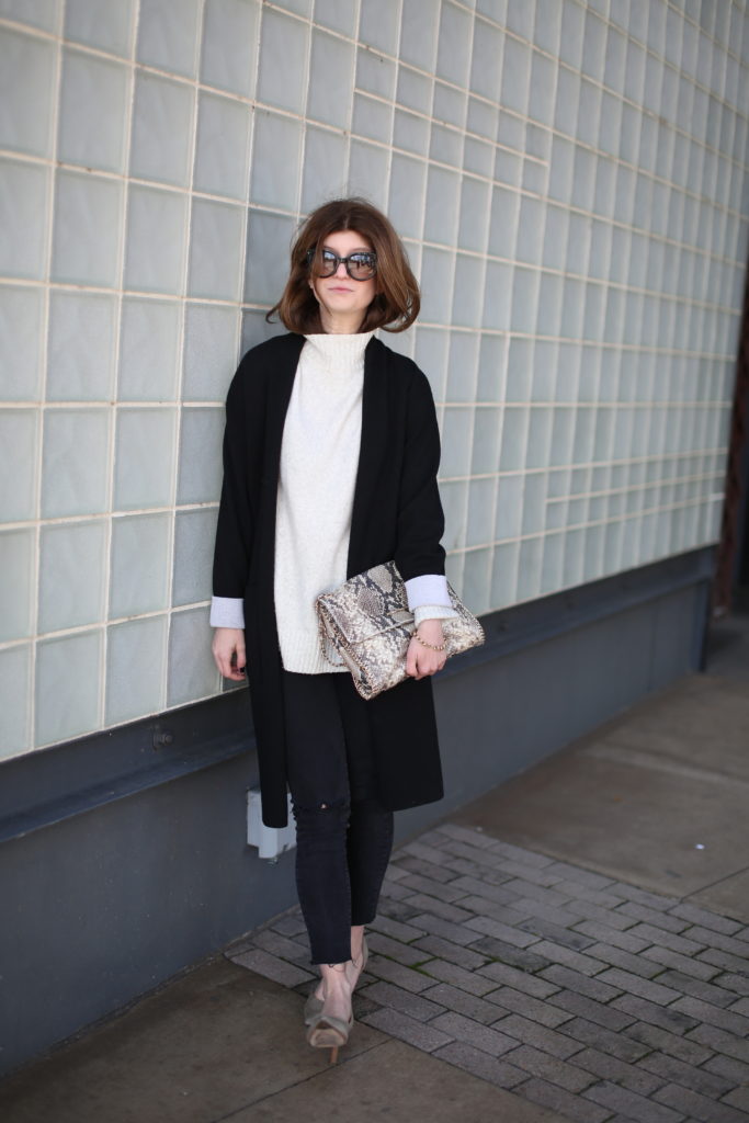 theory duster sweater